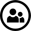 Two people icon, representing an IT partner